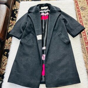 Lilli Ann Tisse a Paris Pour 60’s Vintage Black Mohair/Pony Fur Coat size S-M